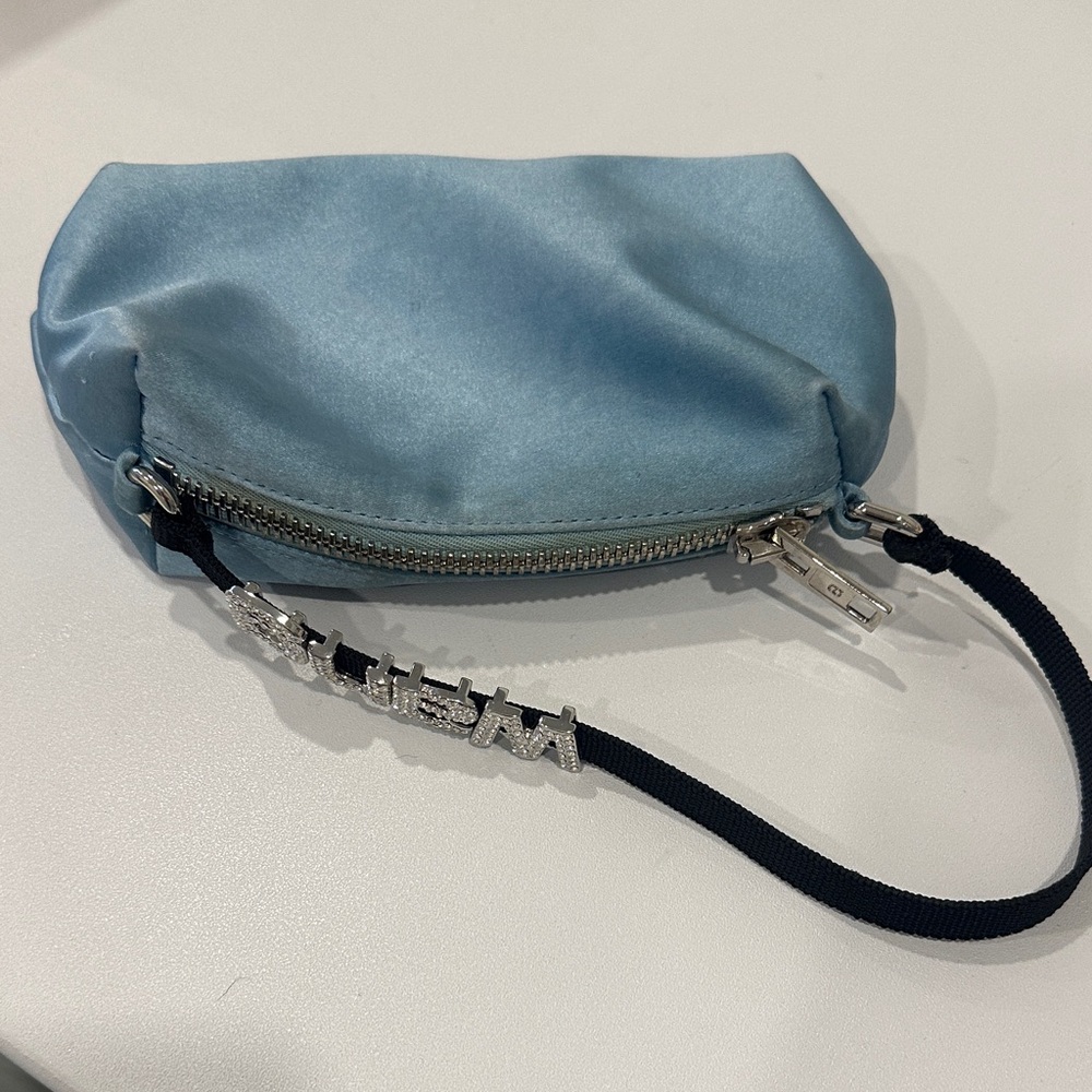 Blue Satin Women's Bag